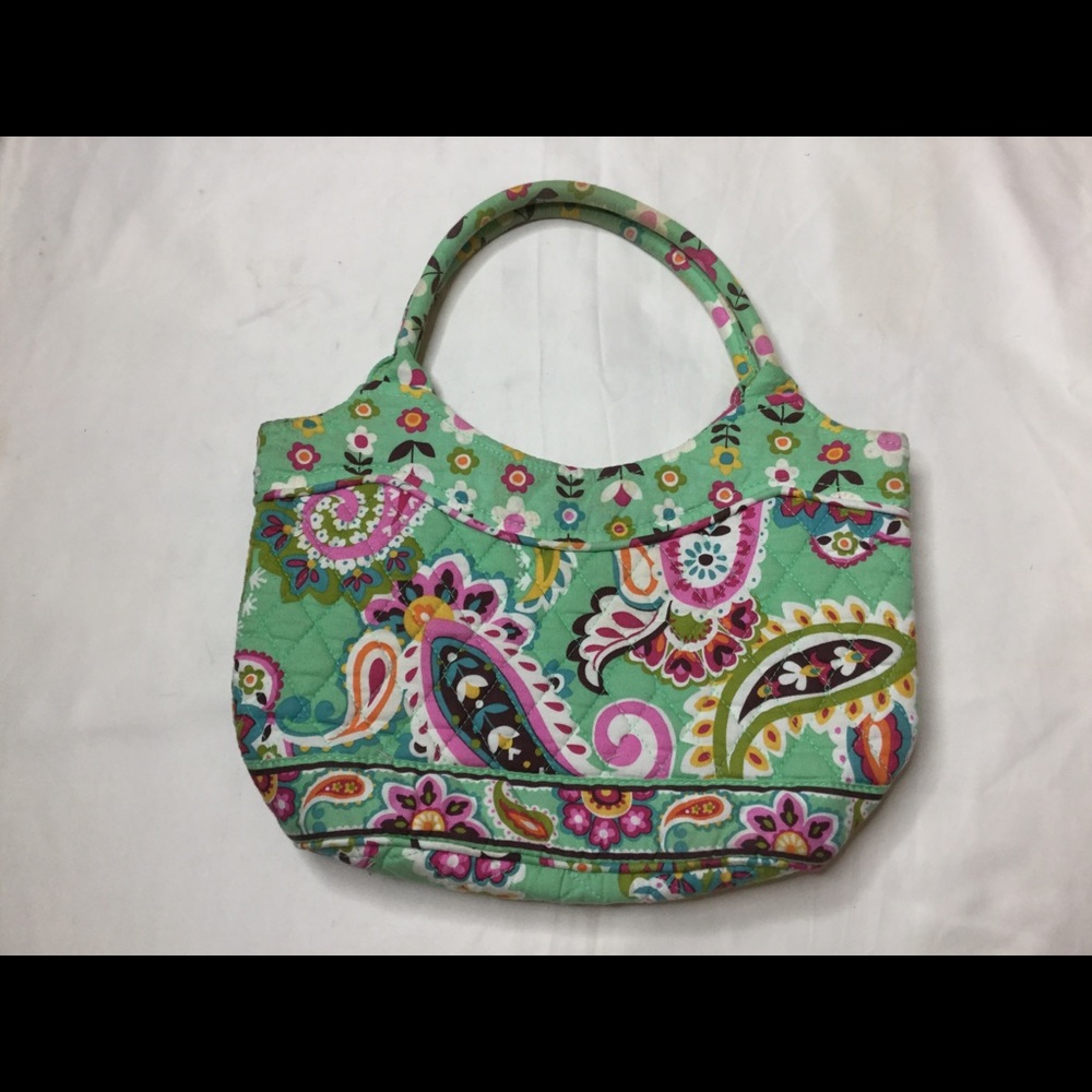 Vera Bradley Green Paisley Handbag